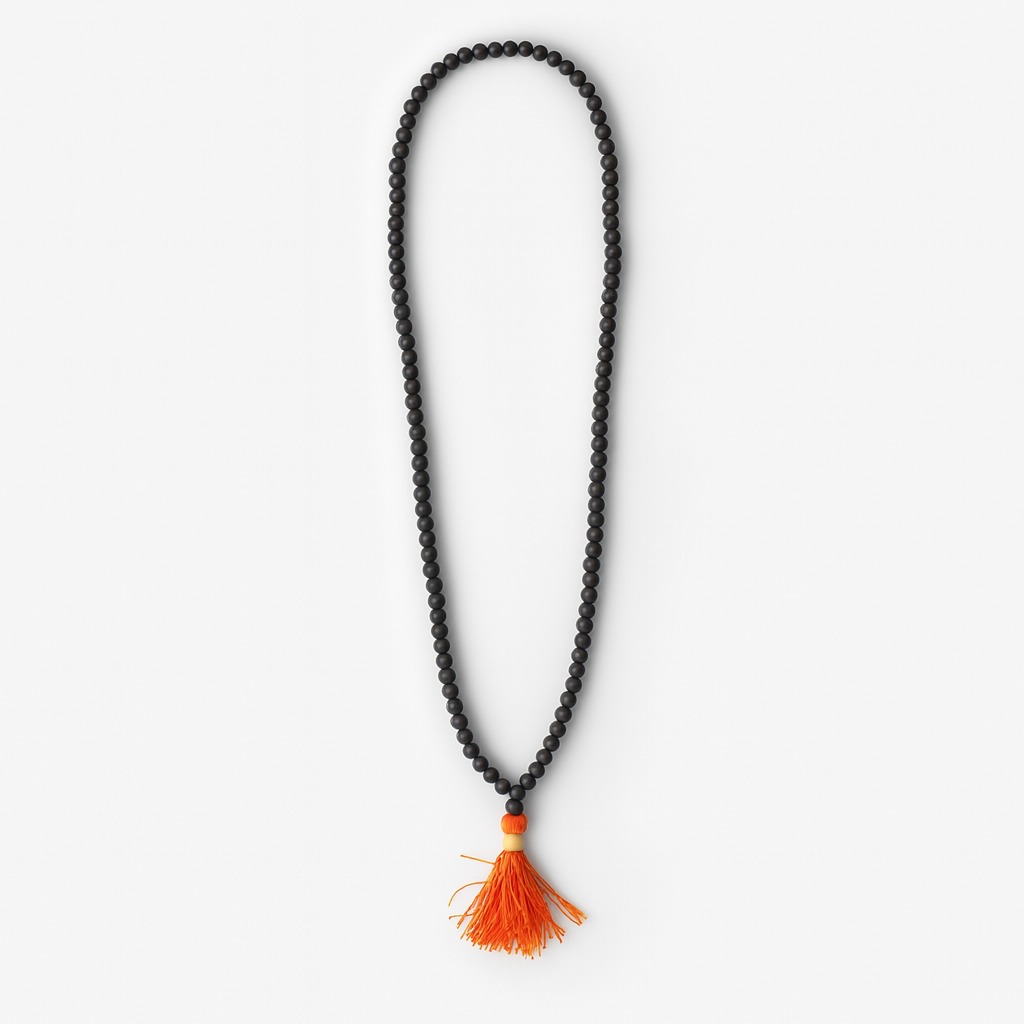 Shaligram Mala Black 8mm (108 Beads)
