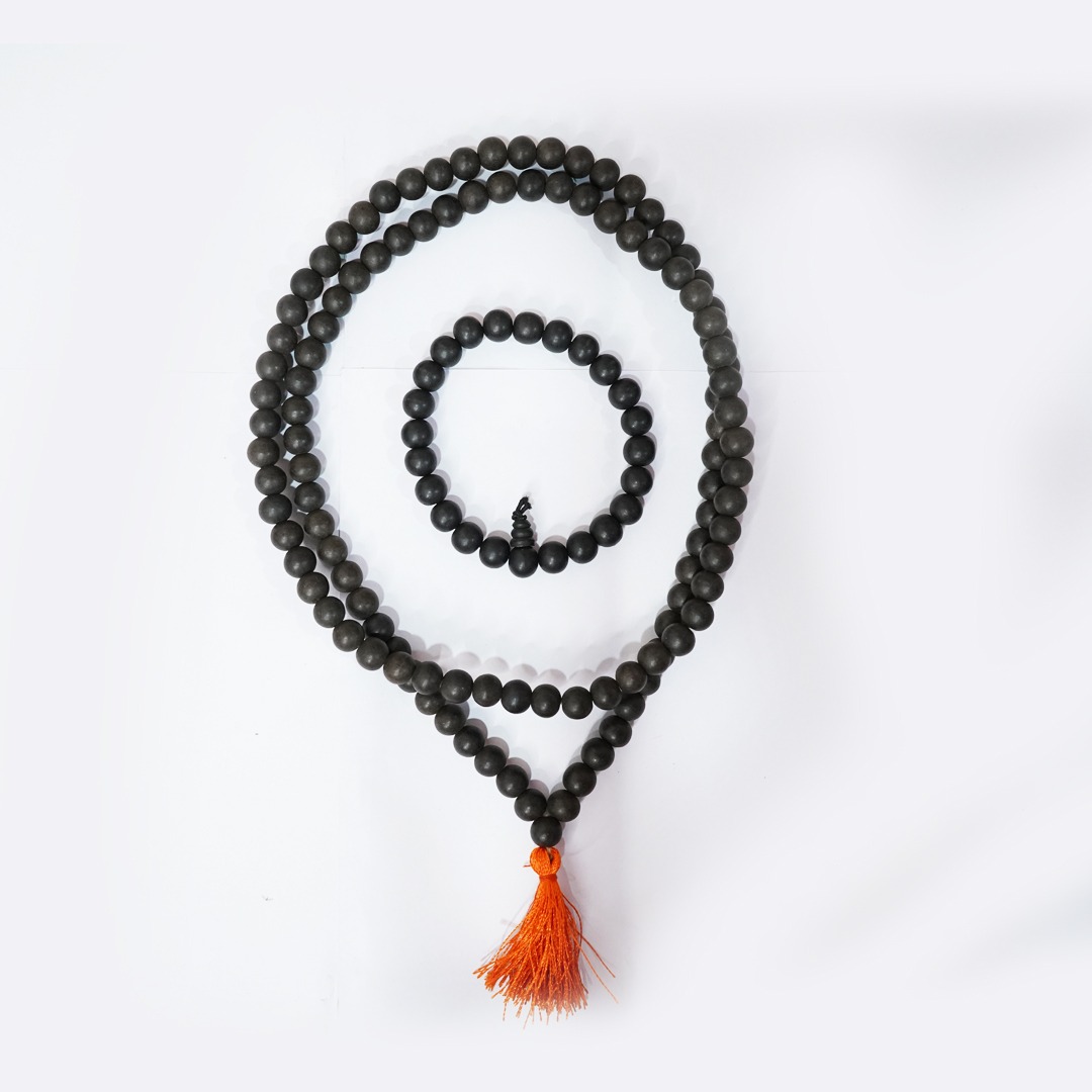 Karungali (Black Ebony) Maala & Bracelet Combo